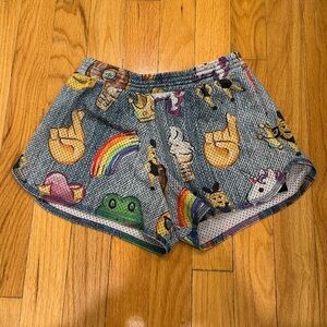 Terez Kids Emoji Pattern Shorts Size Medium